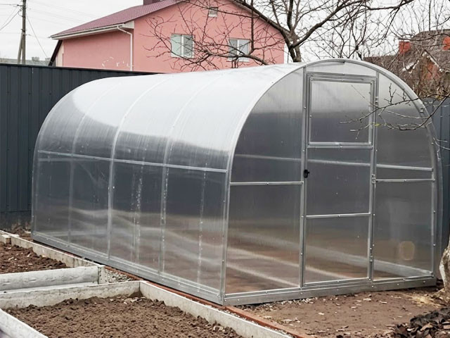 Теплица из поликарбоната 200x400x200см